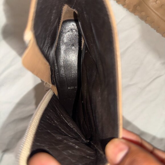 Vintage Helmut Lang Beige Perforated Bootie Heels - Picture 5 of 5